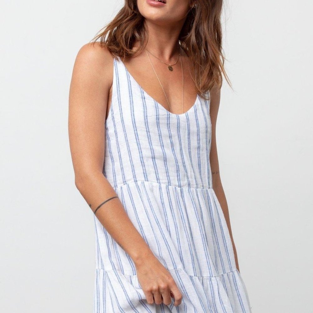 Rails Blue Mattie Tiered Striped Dress